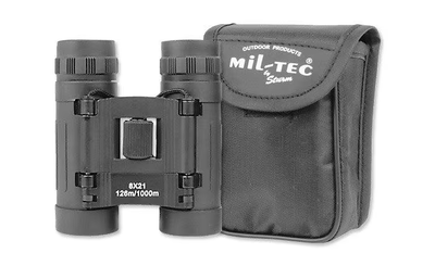Бинокль тактический Mil-Tec 8-кратное увеличение Collapsible Binocular 8x21 Black (M-T)