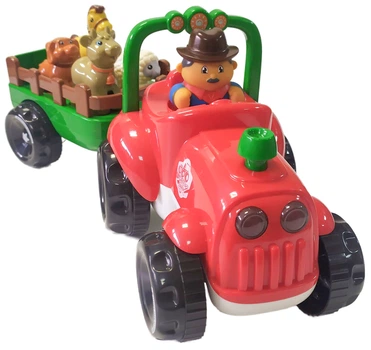 Трактор Limo Toy с прицепом зеленый украинская озвучка (M5572UARD)