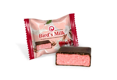 Цукерки СВІТЕЙЛ Bird`s Milk зі смаком вишні 3 кг