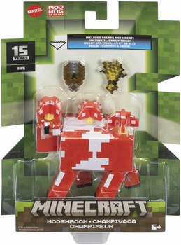 Zestaw Minecraft Mooshroom Figurka podstawowa + akcesorium (0194735193615)