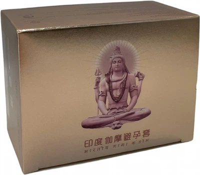 Презервативи OLO Gold Budda c гіалуроновим змащенням і ароматом ванілі 10 шт (ROZ6501053313)
