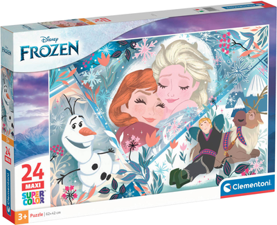 Пазл Clementoni Supercolor Frozen серії MAXI 24 елементи 24224 (8005125242245)