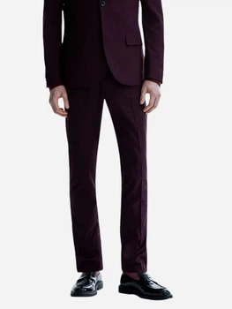 Штаны мужские H&M 0714032_бардовый 44 Бордовые (KZ2000001529676_KAY2000001529676)