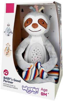 Pluszowa zabawka-projektor Woopie Baby 2 w 1 Baby's Good Partner Leniwiec (5906280650728)