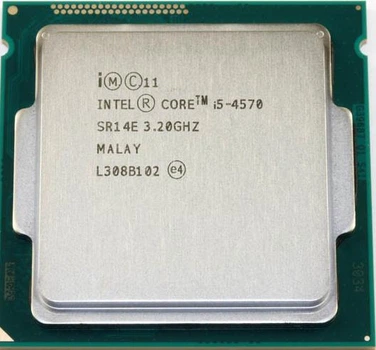 Процессор INTEL Core i5-4570 LGA1150 4 ЯДРА 3.2GHz ( Turbo BOOST до 3,6GHz ) / 6MB / 5GT/s s1150 Tray ( CM8064601464707 ) Б/У