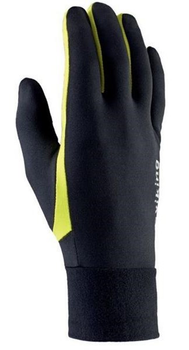 Багатофункціональні бігові рукавиці Viking Runway Multifunction Running Gloves 140-18-2740-64 17 - 18 сm Black-Green (5901115744627)