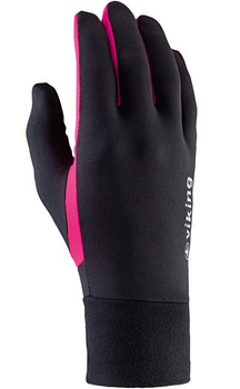 Рукавички для бігу Viking Runway Multifunction Running Gloves 140-18-2740-46 20.5 - 22 сm Black-Pink (5901115742524)