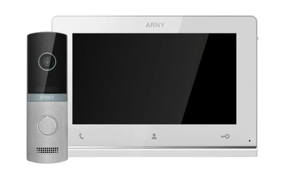 Комплект ARNY AVD-7123 (AVD-710 2Мп 7'' TFT + AVP-NG230 2Мп 115°), White + Silver