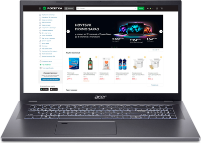 Ноутбук Acer Aspire 17 A17-51M-52RX (NX.J0JEU.001) Steel Gray