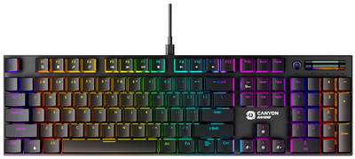 Клавиатура Canyon Cometstrike GK-55 /с подсветкой Черная УКР (CND-SKB55-USBK) 282814