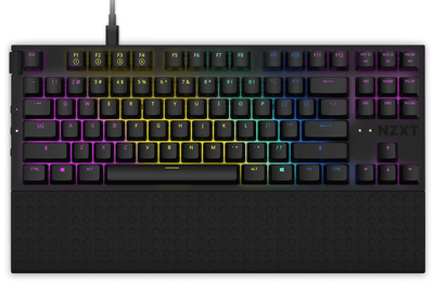 Клавіатура NZXT Function TKL /з підсвічуванням/червоні перемикачі (KB-1TKUS-BRBK) Чорна 285625