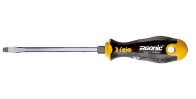 Отвертка плоская Felo Ergonic 6,5х1,2х125х106 мм с шестигранным лезвием, CrMoV сталь, хромированная 41065440 (11059)