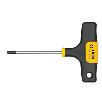 Викрутка Т-подібна Felo TORX T20 L=125 мм CrMoV сталь діаметр стрижня 5,0 мм 2-х компонентна міцна ручка шириною 100 мм покриття ручки SoftGrip 30820460 (14694)