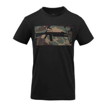 Футболка тактическая Helikon-Tex® T-shirt 16/203 S Черная (Takctik-687M-T)