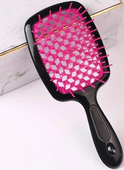 Расческа-щетка SUPERBRUSH AVADONA для распутывания волос, розовая