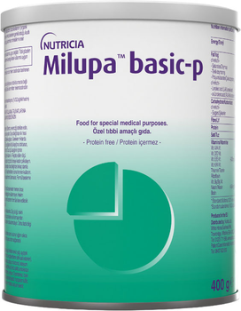 Пищевой продукт для специальных медицинских целей Milupa Basic-P для диетотерапии заболеваний нарушения аминокислотного или белкового метаболизма 400 г (4008976413769)