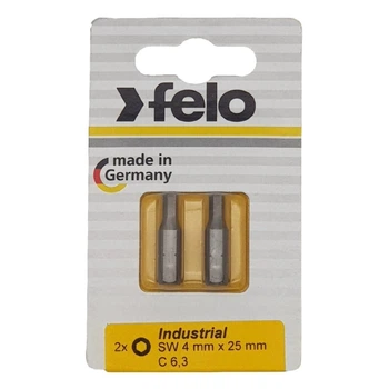 Бита Felo SW 4,0х25 мм (шестигранник) 1/4" С6,3 ВОХ (2 шт) 02440036 (14293)