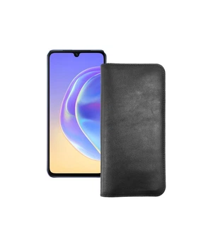 Портмоне з шкіри для телефону Vivo V21 Чорний