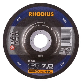 Круг Rhodius зачистной по металлу 150x7,0х22,2 мм PRO A30P8-BF153 RS2 10200 об/мин 200238 (13962)