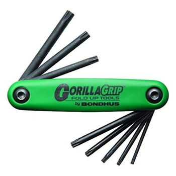 Набір ключів складаний Bondhus TORX захист від злому 8 шт TR9/TR10/TR15/TR20/TR25/TR27/TR30/TR40 (15019)