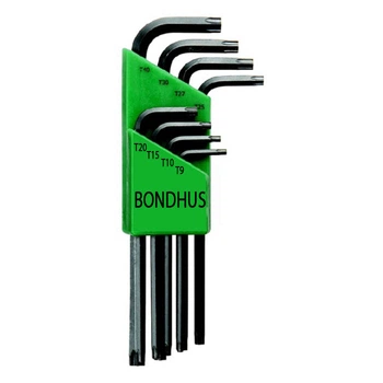Набір ключів Bondhus TORX 8 шт T9/T10/T15/T20/T25/T27/T30/T40 (15048)