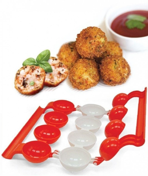 Форма для изготовления мясных шариков Stuffed Ball Maker червона 8557
