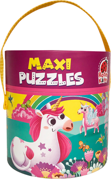 Maxi puzzle Roter Kafer 2 w 1 Jednorożce w tubie 63 elementy RK1080-03 (5903858960302)