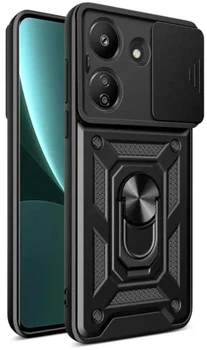 Протиударний броньований чохол із захистом камери для Xiaomi Redmi 13c та Poco c65 Armor Case Keysion black