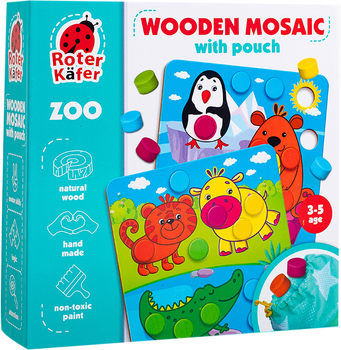 Mozaika drewniana Roter Kafer Zoo z woreczkiem RW4004 (5903858961293)