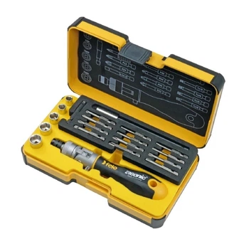 Набор Felo головок 7-13 мм и бит PH PZ Torx SL ERGONIC K BOX + переходник 1/4" + держатель бит + универсальная ручка 20 шт 06072006 (14500)