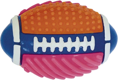Игрушка для собак Croci SPIKY Мяч регбийный, высокопрочная резина, 15 см 1 шт Цветная (8023222140547)
