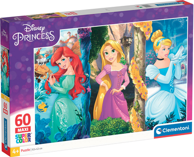 Puzzle Clementoni Disney Princess seria MAXI 60 elementów 26416 (8005125264162)