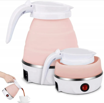 Чайник электрический складной силиконовый портативный 500 мл SUNROZ Foldable Kettle 600Вт