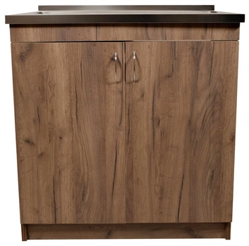 Мийка з тумбою AQUAMARIN BoxWood 800 Tobacco (Коричневий)+Сифон