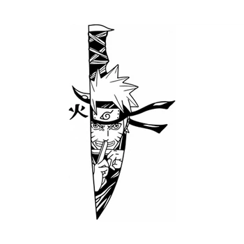Наліпка на Авто / Мото / Вітрину на Скло Кузов " Аніме - Наруто - Наруто Удзумакі - Naruto " будь-який колір