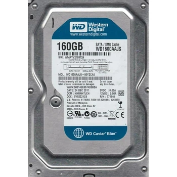 Жесткий диск Western Digital 160Gb 7200rpm 8MB (WD1600AAJS-00YZCA0) 3.5" SATAII Б/У