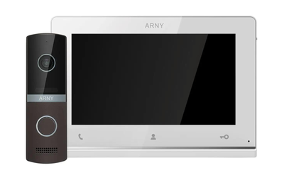 Комплект ARNY AVD-7123 (AVD-710 2Мп 7'' TFT + AVP-NG230 2Мп 115°), White + Brown