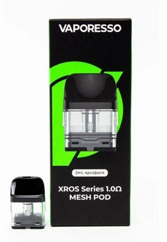 Картриджі (Упаковка 4шт) для електронної сигарети Pod Системи Vaporesso Xros 1.0 ом 2 мл