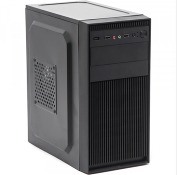 Компьютерный корпус 500Вт с верхним блоком питания, USB 3.0, mATX, черный