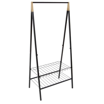 Стойка для одежды Casa Si Garment Rack Bamboo Black, CS92308W04
