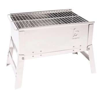 Гриль угольный складной Bo-Camp Compact Delux из нержавеющей стали решетка для пищи и углей 1.9 кг
