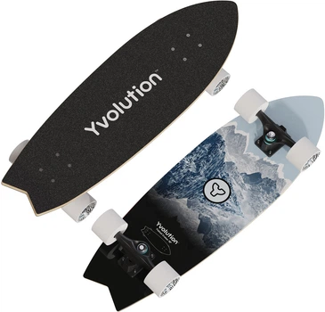 Скейтборд дитячий Dynamo Cruiser LED YVolution 76 см синій