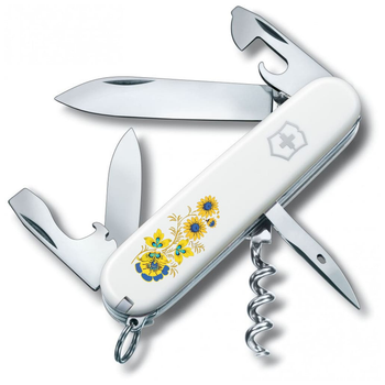 Ніж Victorinox Spartan Ukraine White Квіти (1.3603.7_T1050u)