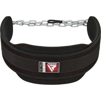 Утяжелитель RDX Пояс з ланцюгом T7 Pro Dipping Belt 2 Layer неопреновий Black (WDB-T7B)