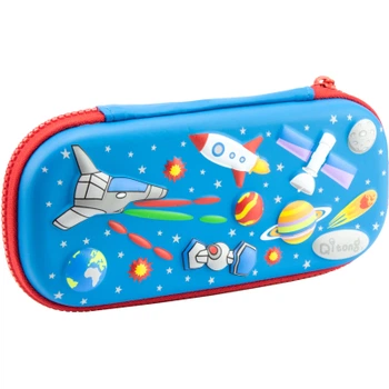 Пенал Cool For School с тиснением 1 отделение Голубой (QT-5698-Blue)