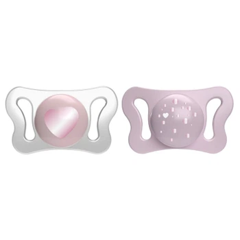 Пустышка Chicco Physioforma Micro силиконовая от 0 до 2 месяцев Для девочек 2 шт (75126.11)