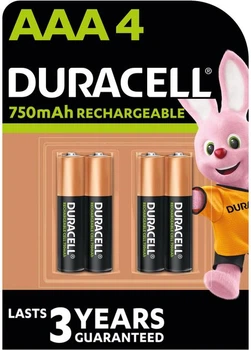 Акумулятор Duracell Recharge AAA 750 mAh 4 шт