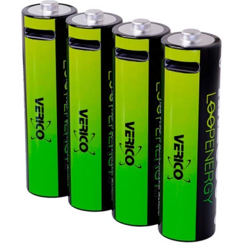Аккумулятор Verico AA юсб разъем Type C 1700mAh 1.5V Li ion 4