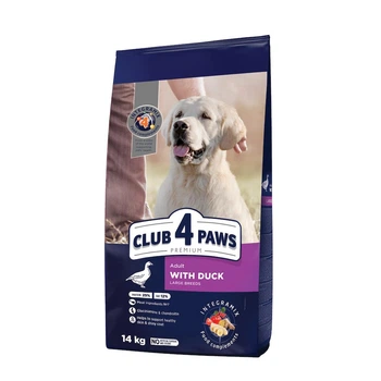 Сухий корм для дорослих собак Club 4 Paws Преміум для великих порід зі смаком качки 14 кг