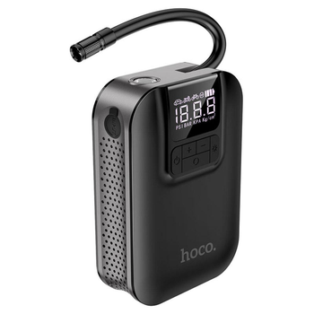 Автомобильный насос HOCO S53 Breeze portable smart air pump Black